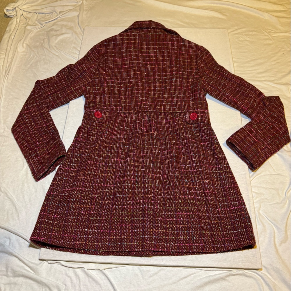 Multicolor Coat with Red Lining - Picture 4 of 5
